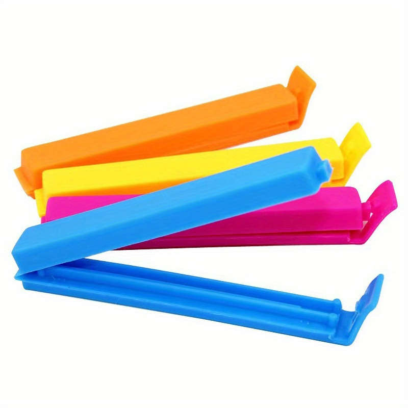 10pcs Vibrant Multi-Color Reusable Plastic Food Sealing Clips
