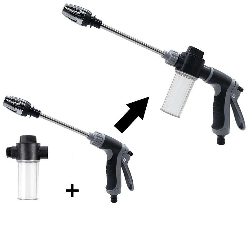 High-Pressure Car Wash Sprayer with Foam Bottle