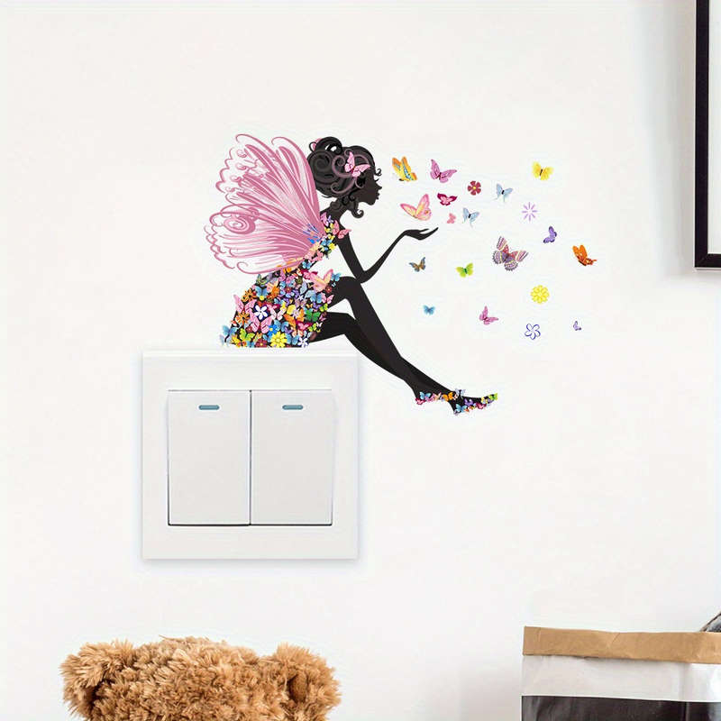 creative Butterfly fairy switch stickers