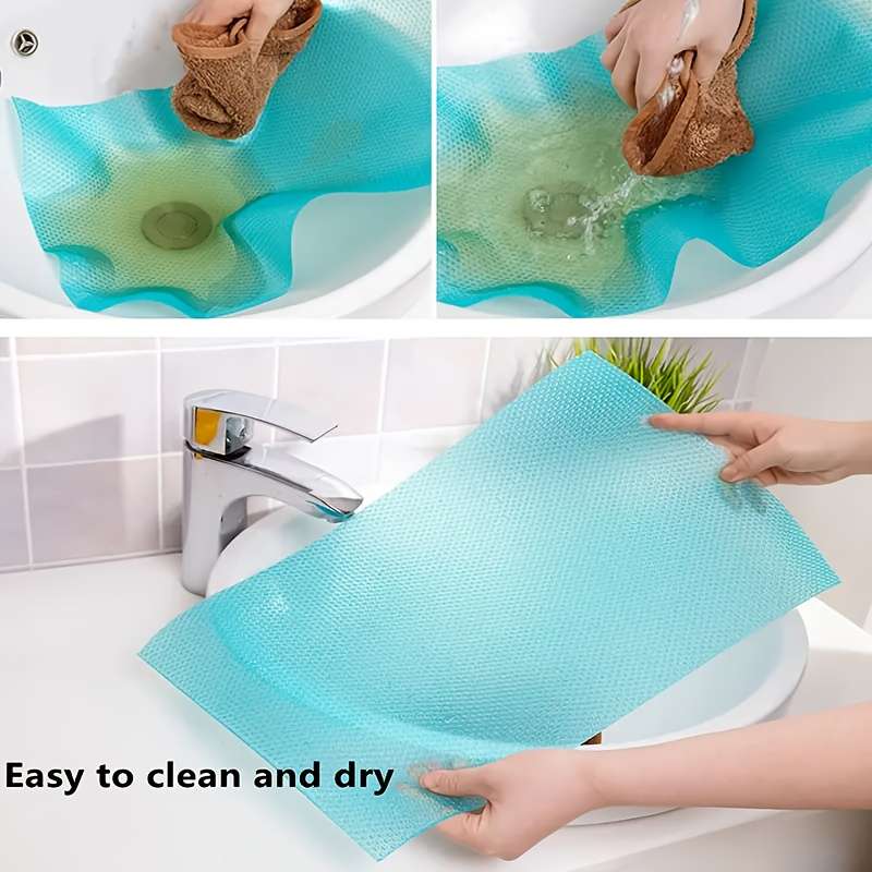 4pcs Easy-Install Washable Refrigerator Liners