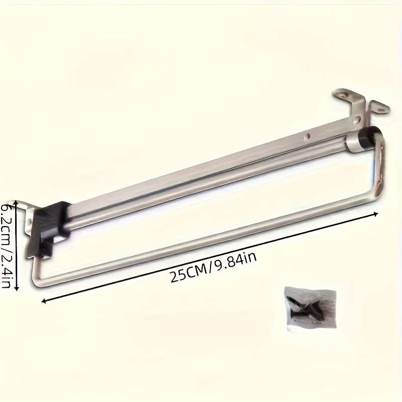 1pc Metal Retractable Closet Organizer