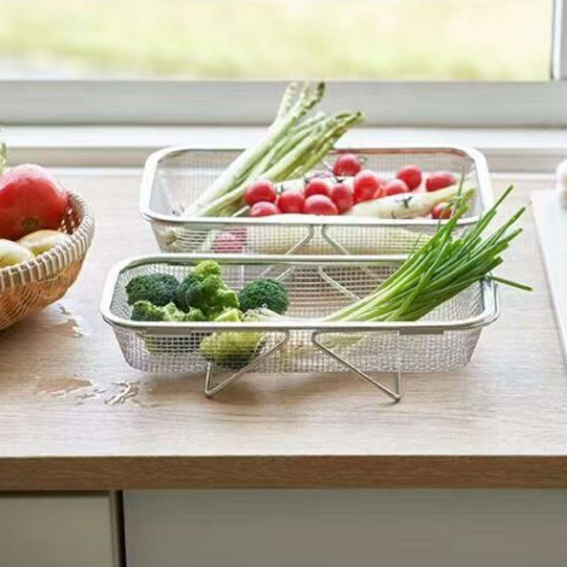 1pc Extendable Stainless Steel Colander