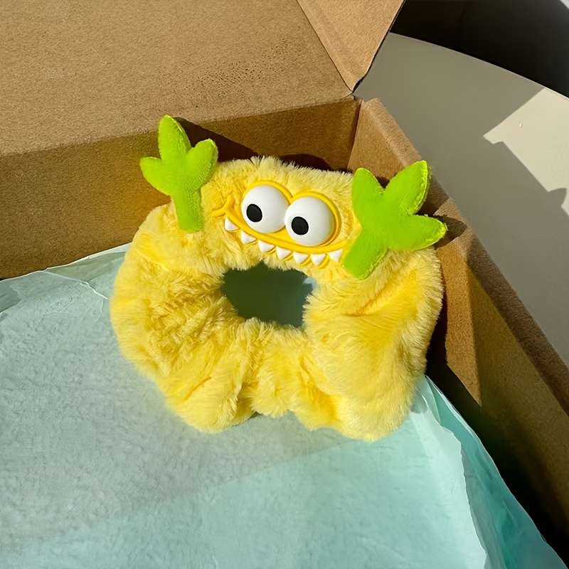 Cute Plush Monster Hair Ties Set