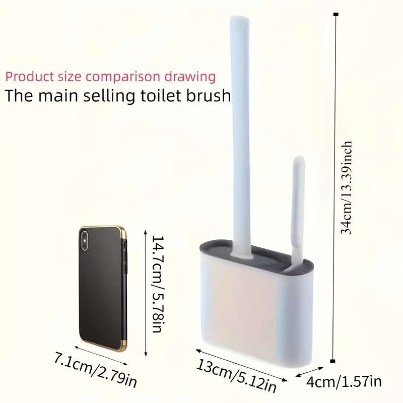 Wall-Mounted Toilet Brush Set