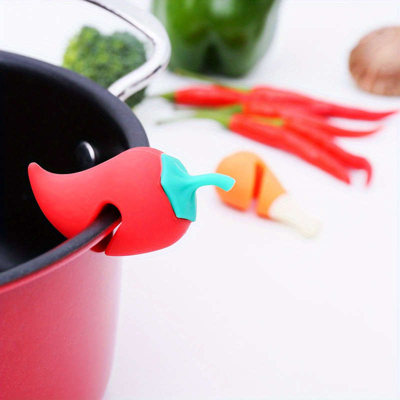 ilicone Pot Lid Holder Anti-Spill Rack