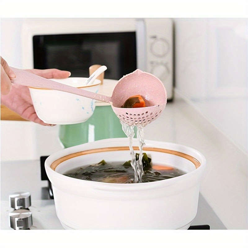 2-in-1 Long Handle Soup Spoon with Built