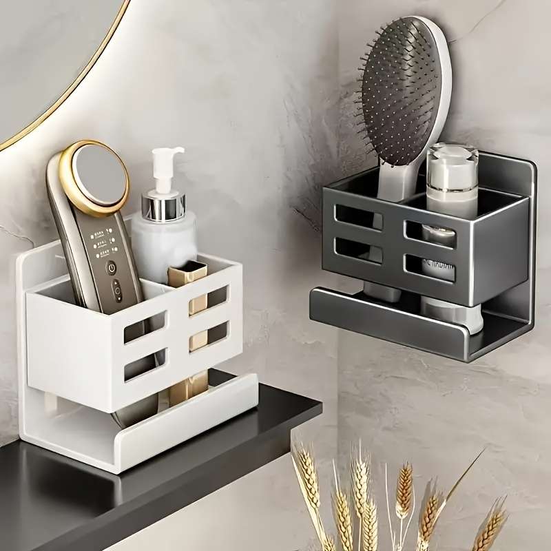 Versatile Wall-Mounted Bathroom Organizer