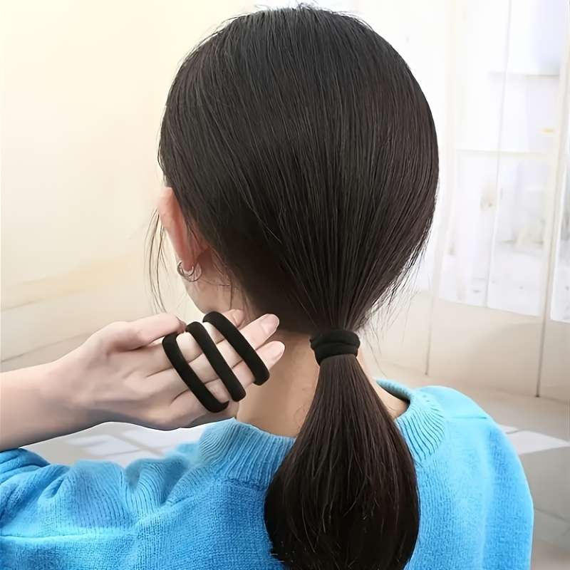 20pcs Black Hair Ties for Women