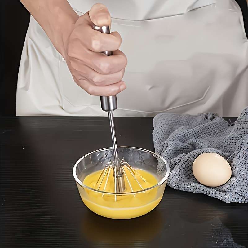 1pc 12-Inch Stainless Steel Egg Beater