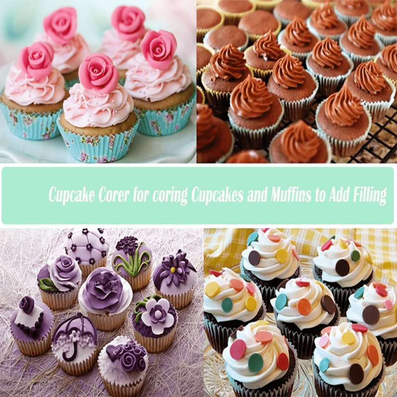 Reusable Plastic Cupcake Corer and Filler Tool