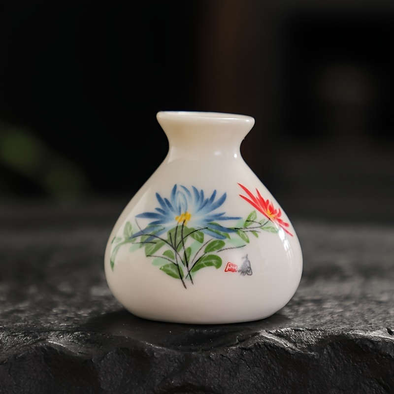 Chic Mini Ceramic Vase for Hydroponics