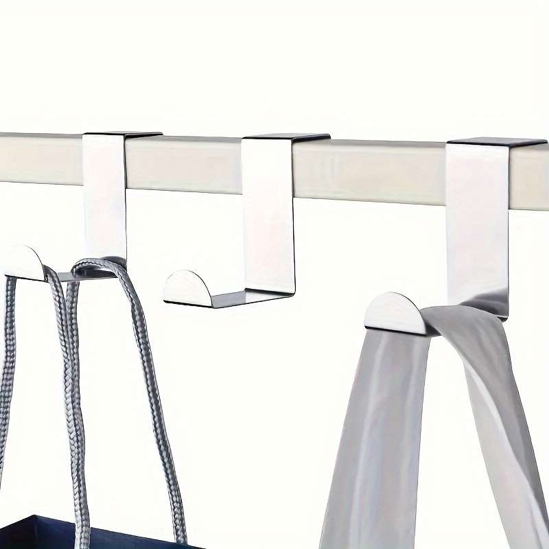 3pcs Stainless Steel Over-The-Door Hooks