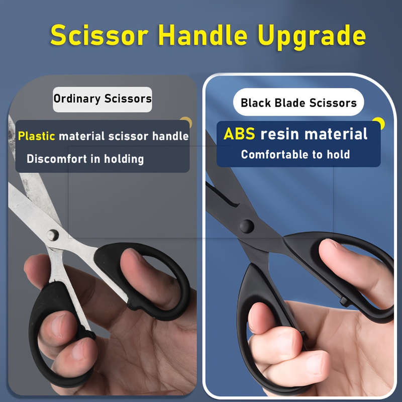Versatile Black-Edged Scissors