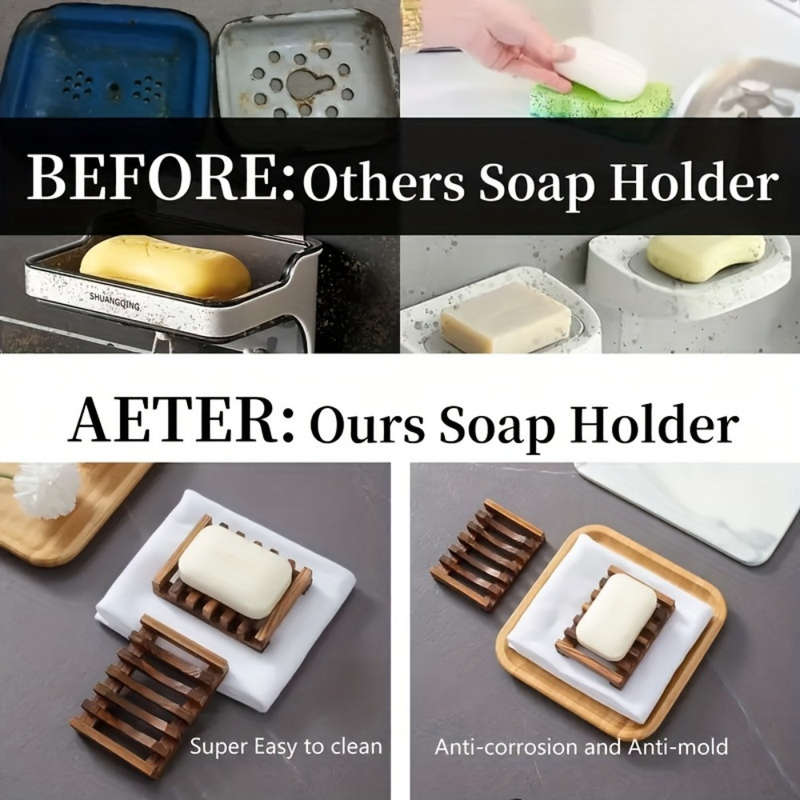 Elegant Wooden Soap Dish