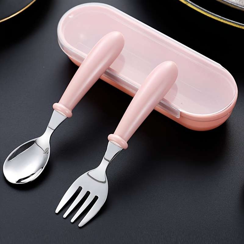 set Portable Fork Spoon And Storage Box Set