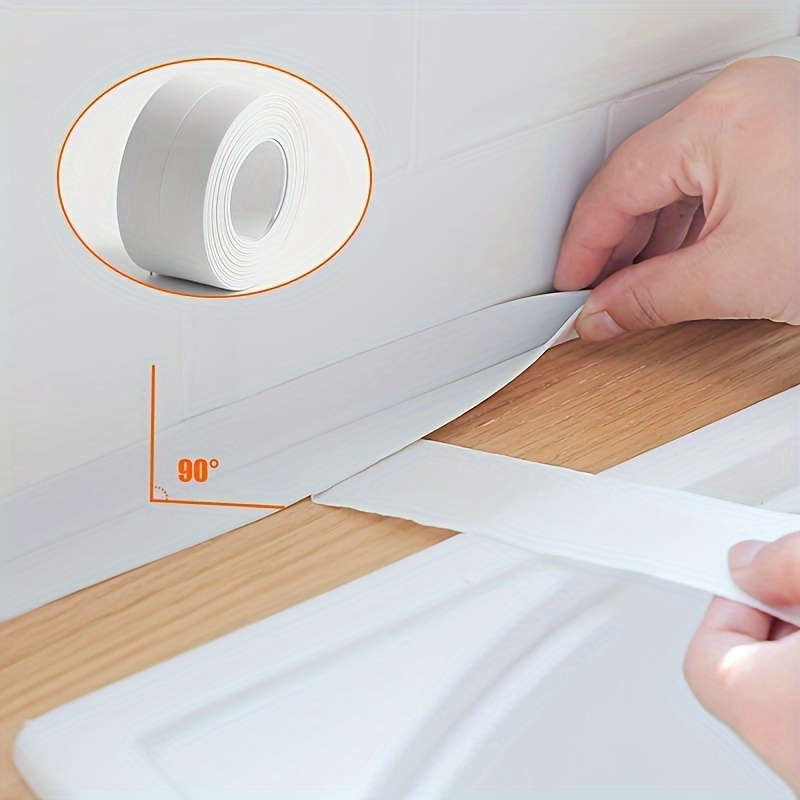 1 roll 1 meter waterproof white self