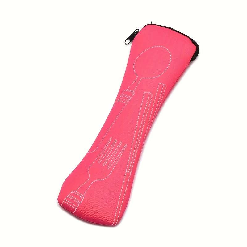 Portable Cutlery Storage Bag With Random Colors