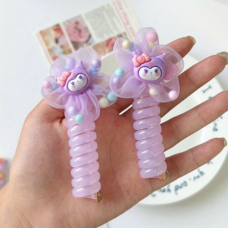 Cute Cartoon Spiral Hair Ties