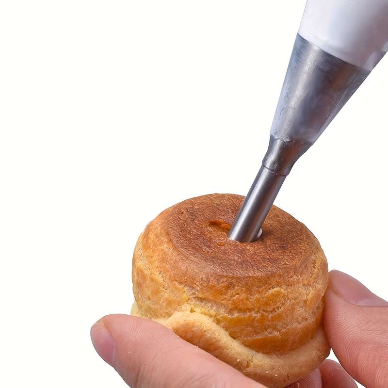 2 Pcs Stainless Steel Pastry Bags