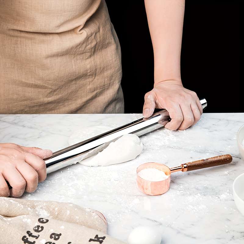 1pc Stainless Steel Rolling Pin - Durable