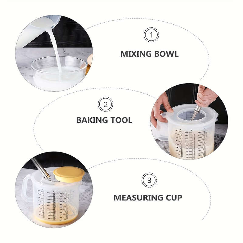 Versatile Mixing Bowl with Lid Measuring Cups