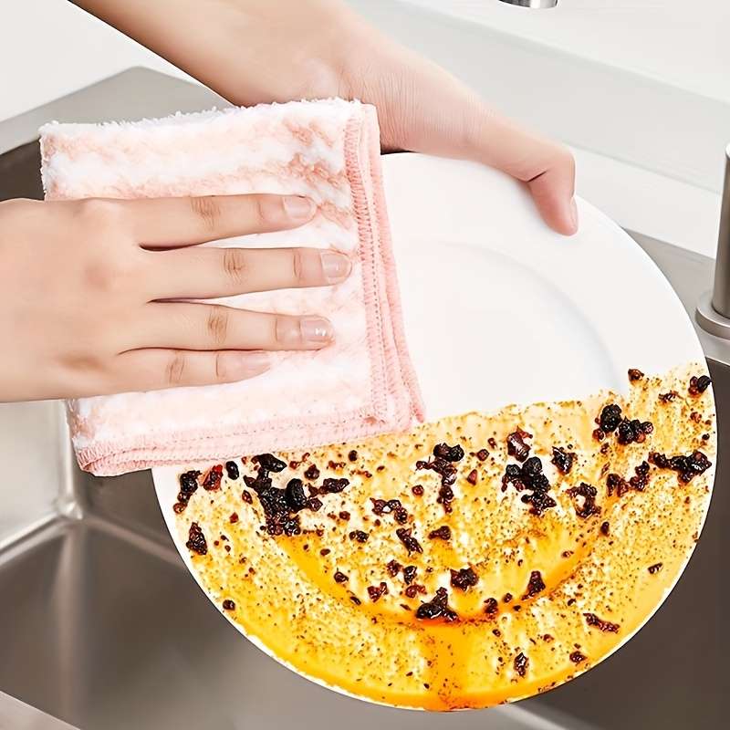 2pcs Random Color Kitchen Cleaning Cloths