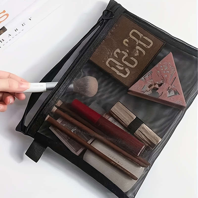 Lightweight Mesh Travel Toiletry Bag Set
