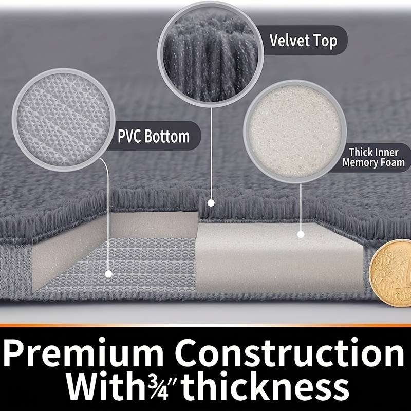 Cotton Pebble Embossed Anti-Slip Bath Mat