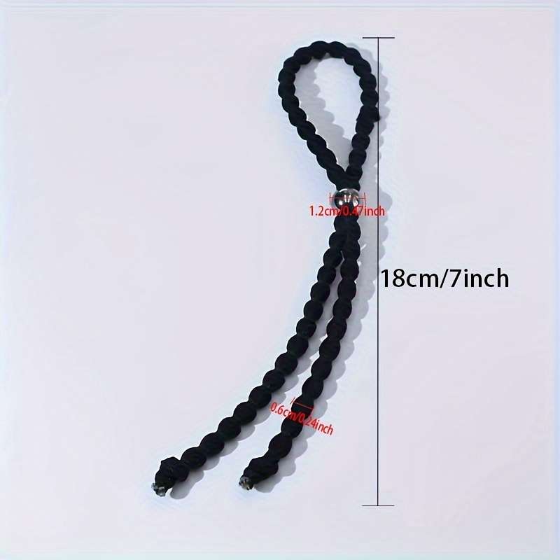 Adjustable Beaded Hair Ties Set