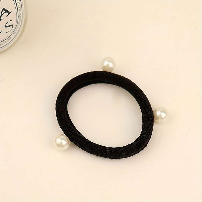 Luxurious Pearl Embellished Hair Tie