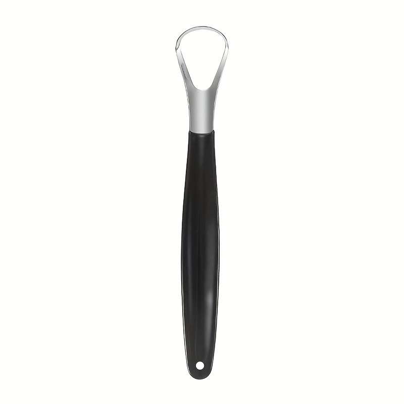 A Stainless Steel Tongue Scraper Designed to Reduce Bad Breath