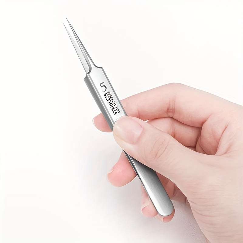 1 Pack Extra Fine Cellular Acne Blackhead Tweezers