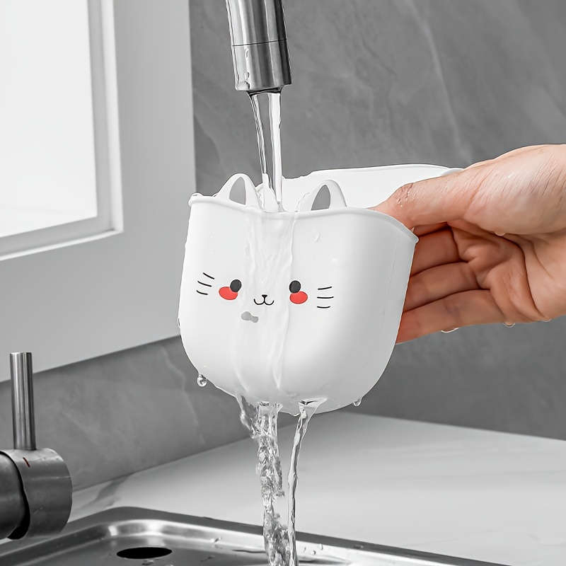 Cute Cat Silicone Faucet Basket