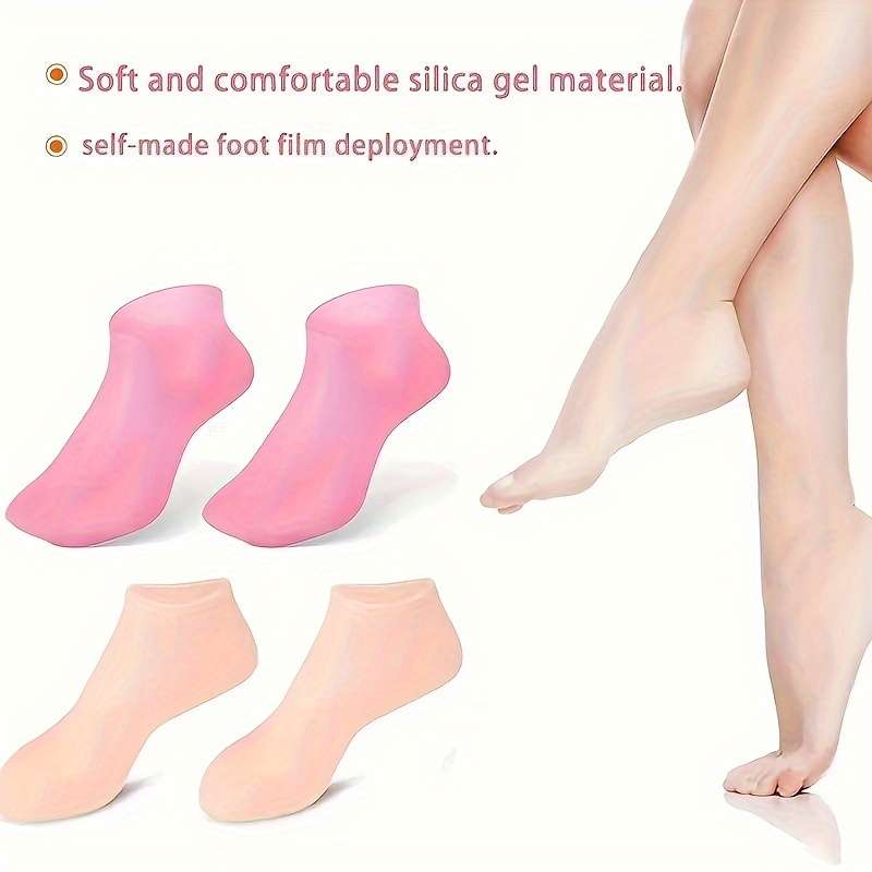 1 Pair Silicone Moisturizing Relief Socks