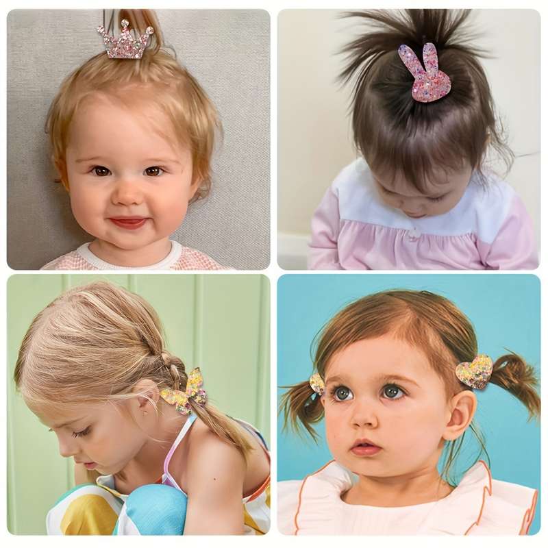 18pcs Sparkle Hair Tie Set for Girls