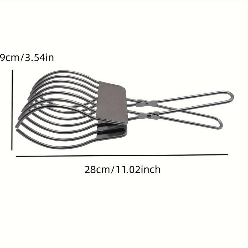 Stainless Steel Meat Slicing Tongs1pc