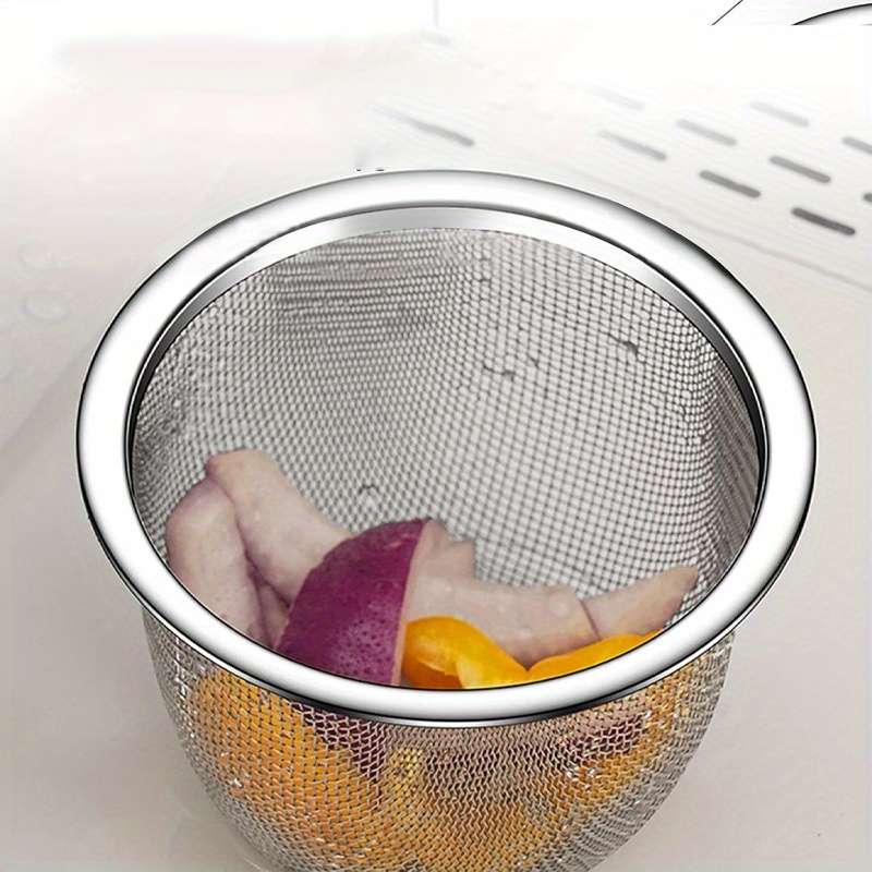 1pc Swan Stainless Steel Kitchen Sink Strainer