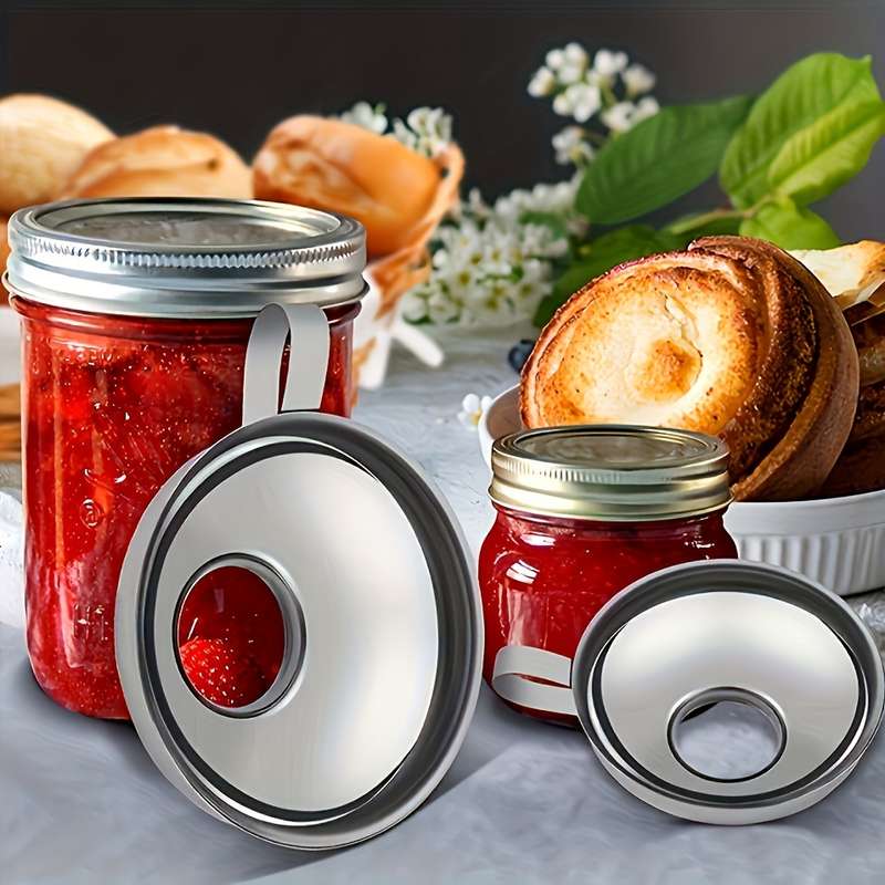 2pcs Stainless Steel Funnel Set For Mason Jars