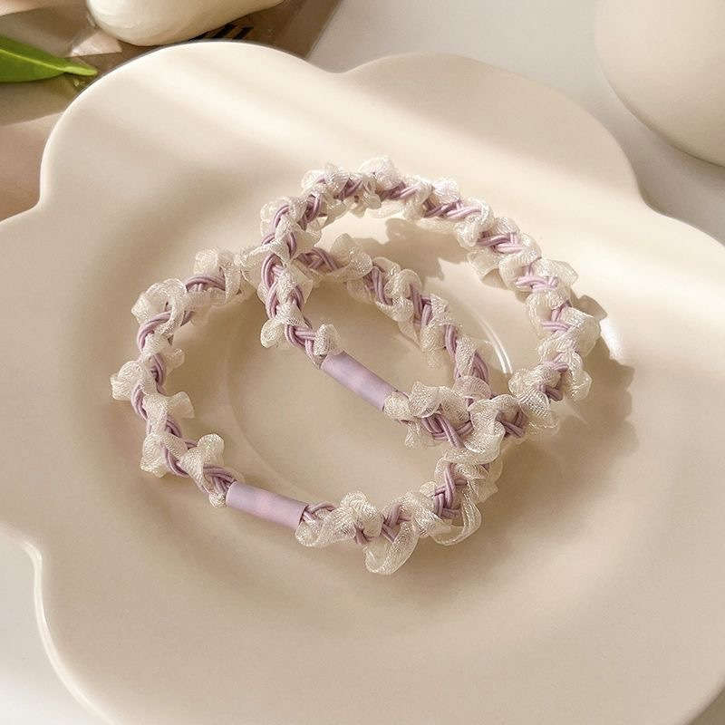 Cute Mesh Braided Hair Ties