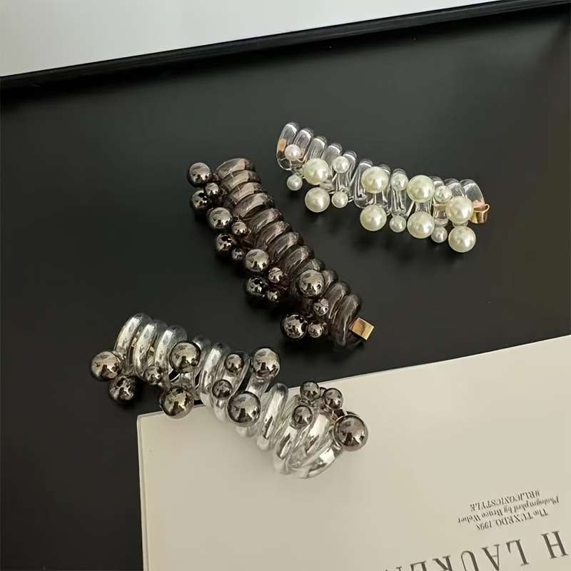 Chic Beaded Spiral Hair Tie