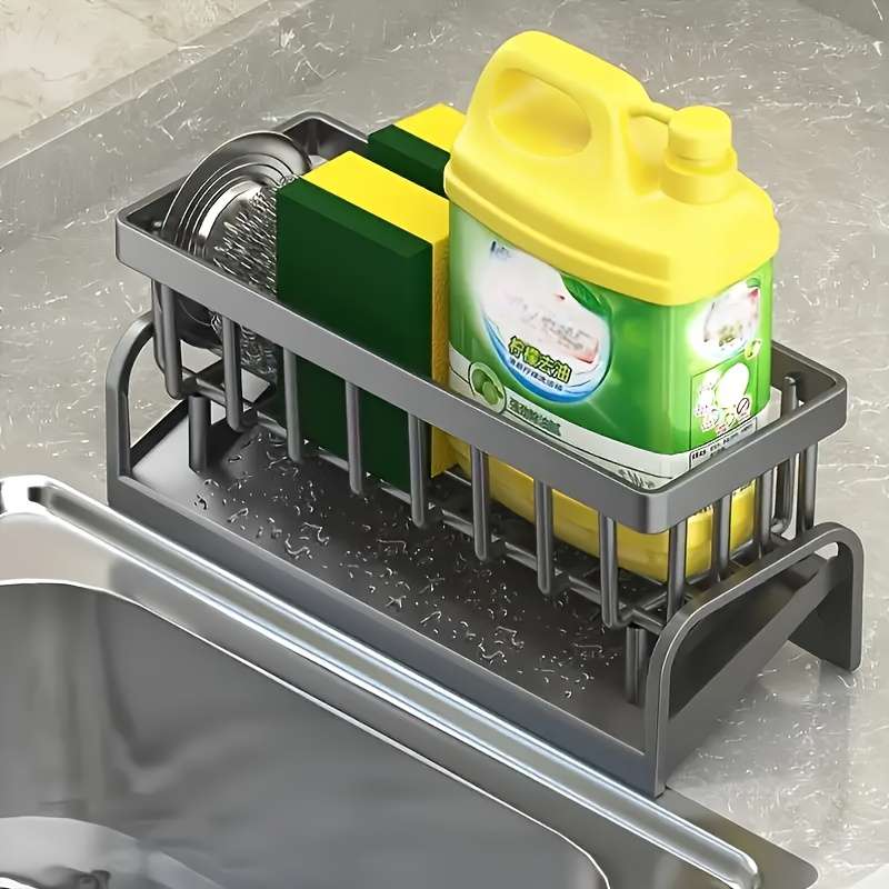Kitchen Sink Organizer with Drain Tray Random Colors