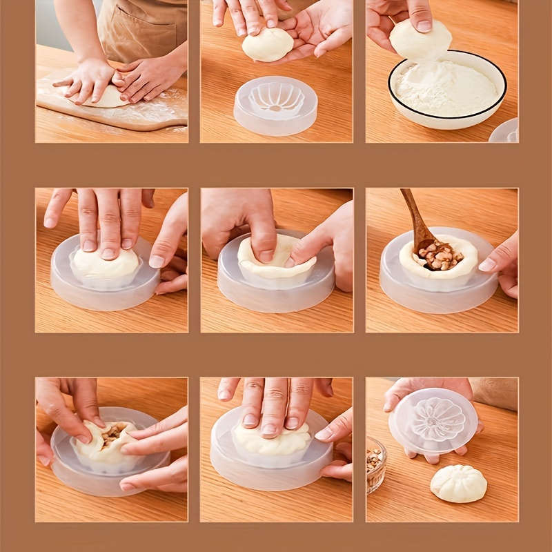 1 piece steamed bun artifact steamed bun dumpling skin manual lace mold kitchen pasta making DIY gad