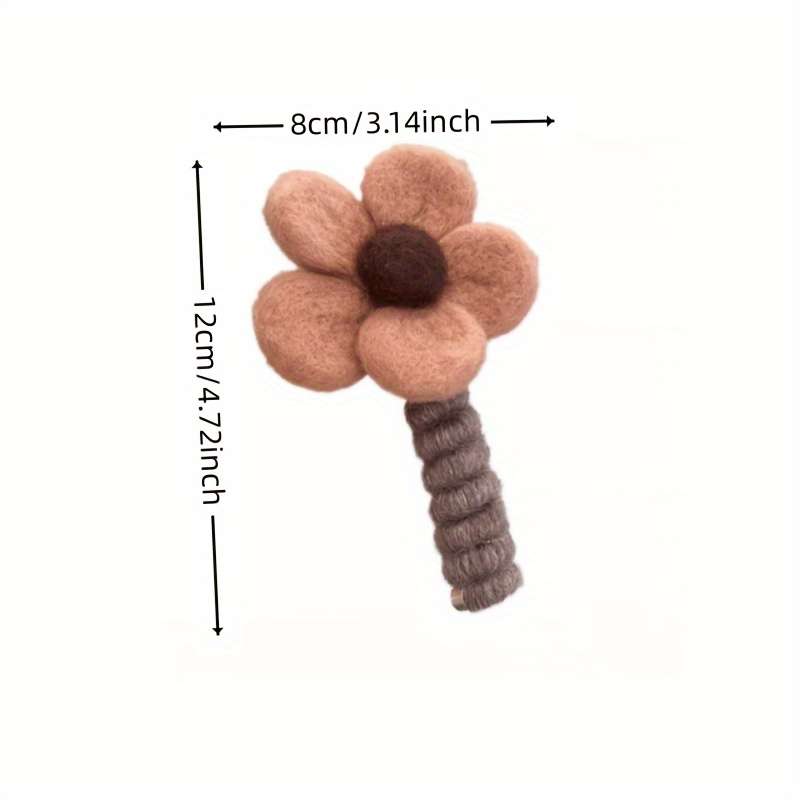 Chic Floral Spiral Hair Tie - Soft Plush