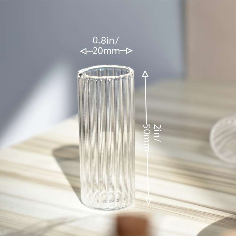 2pcs Mini Glass Vases by