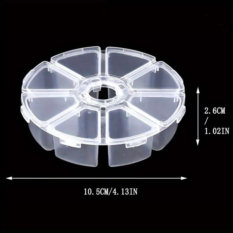 1pc 8-Grid Transparent Storage Box