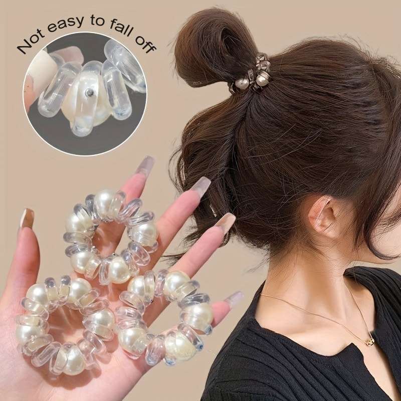 Elegant Minimalist Imitation Pearl Hair