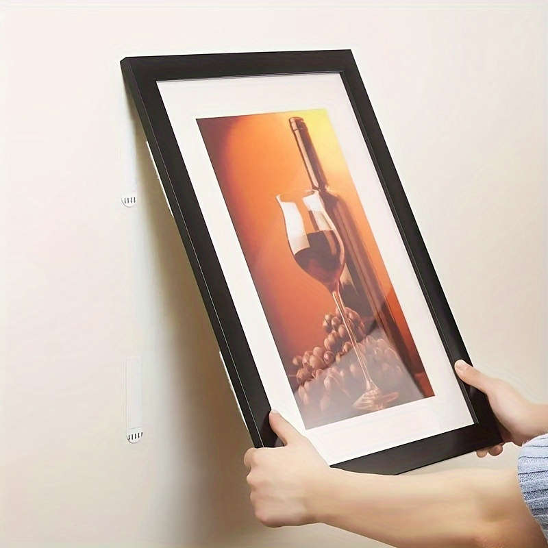32-Pack Heavy Duty Adhesive Picture Hanging Strips with Punch Hole