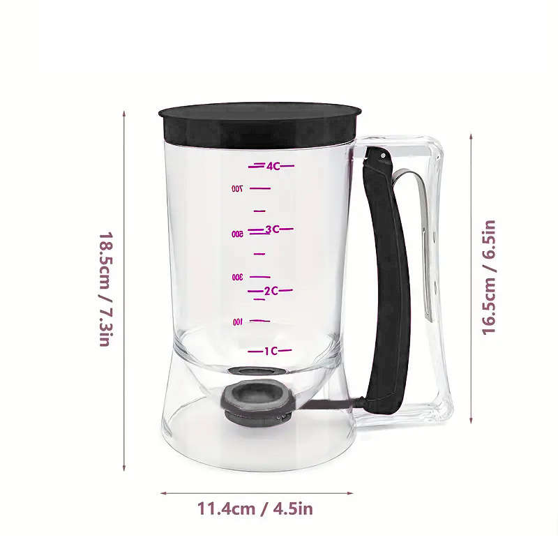 1pc  Non-Stick Plastic Cupcake Batter Dispense