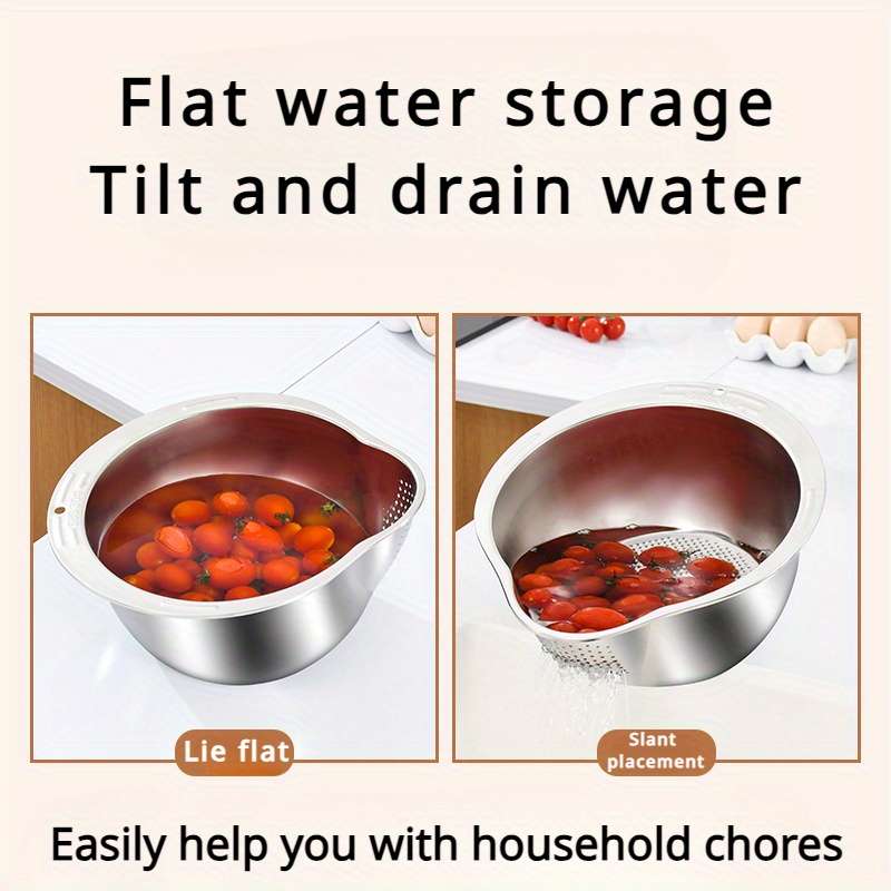 1pc Premium 304 Stainless Steel Colander