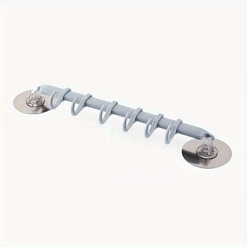 Art Deco Style 6-Hook Wall Mount Towel Rack